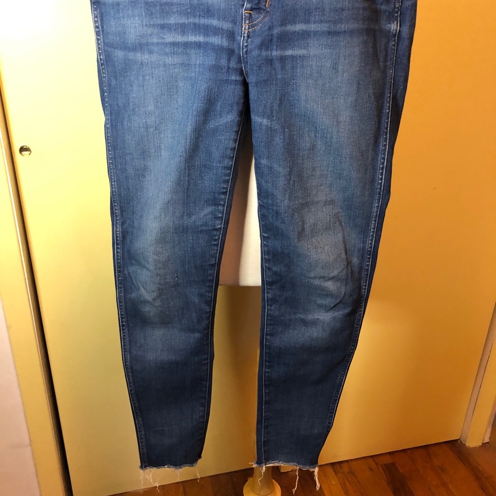 Madewell Skinny High Rise Blue Denim Jeans. Size 31 - Picture 3 of 10
